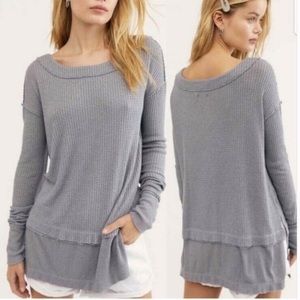 Free People, We the Free waffle tunic.